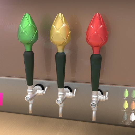 Download 3D printer designs Beer tap handle SUPER Hops 3D / 3D HOP